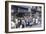London Bus Queue-null-Framed Photographic Print