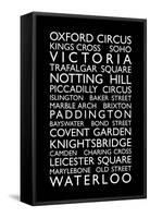 London Bus Roll (Bus Blind)-Michael Tompsett-Framed Stretched Canvas