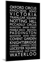 London Bus Roll (Bus Blind)-Michael Tompsett-Mounted Art Print