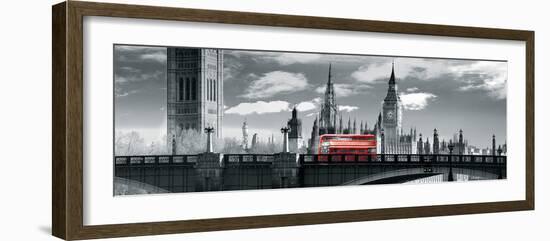 London Bus VI-Jurek Nems-Framed Giclee Print