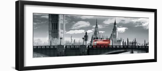 London Bus VI-Jurek Nems-Framed Giclee Print