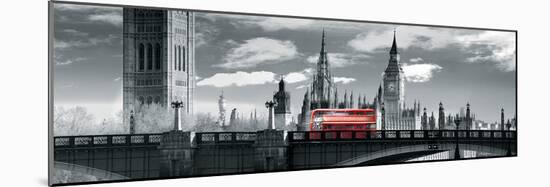 London Bus VI-Jurek Nems-Mounted Giclee Print