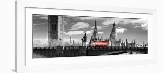 London Bus VI-Jurek Nems-Framed Art Print