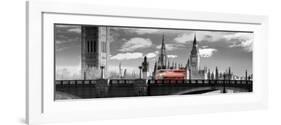 London Bus VI-Jurek Nems-Framed Art Print