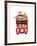 London Bus Zoo-Dicky Bird-Framed Giclee Print