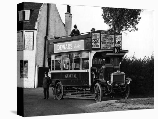 London Bus-null-Stretched Canvas