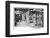 London - Buyers Sampling Wool at London Docks-null-Framed Photographic Print