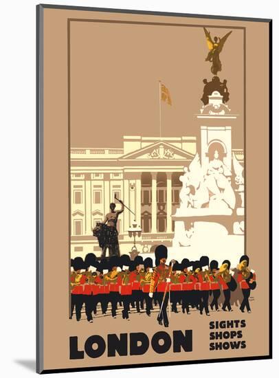London - by London & North Eastern Railway (LNER) - Guards, Buckingham Palace-Fred Taylor-Mounted Art Print