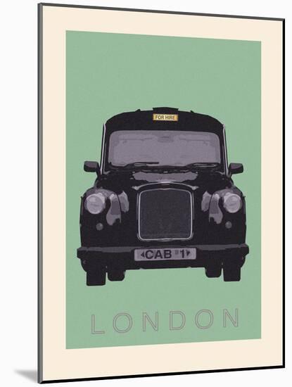 London - Cab I-Ben James-Mounted Giclee Print