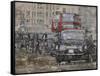 London Calling II-Alexys Henry-Framed Stretched Canvas