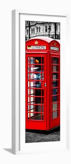 London Calling - Phone Booths - UK Red Phone - London - England - United Kingdom - Door Poster-Philippe Hugonnard-Framed Photographic Print