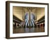 London Canary Wharf Tube Station as Part of the Jubilee Line Extension Was Designed by Norman Foste-David Bank-Framed Photographic Print