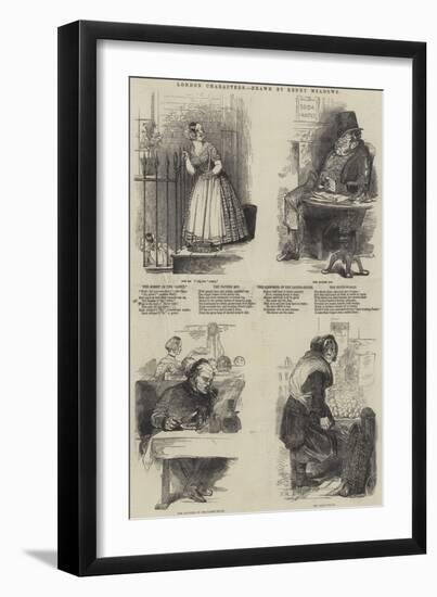 London Characters-Joseph Kenny Meadows-Framed Giclee Print