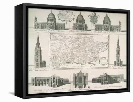 London Churches-null-Framed Stretched Canvas