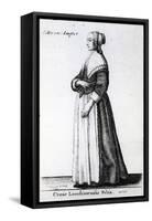 London Citizen's Daughter, 1643 (Etching)-Wenceslaus Hollar-Framed Stretched Canvas