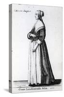 London Citizen's Daughter, 1643 (Etching)-Wenceslaus Hollar-Stretched Canvas