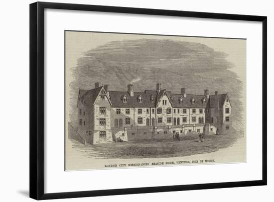 London City Missionaries' Seaside Home, Ventnor, Isle of Wight-null-Framed Giclee Print