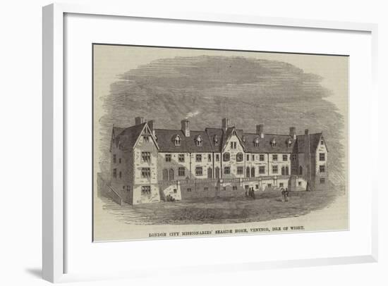 London City Missionaries' Seaside Home, Ventnor, Isle of Wight-null-Framed Giclee Print