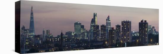 London City Panorama-Charles Bowman-Stretched Canvas