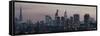London City Panorama-Charles Bowman-Framed Stretched Canvas