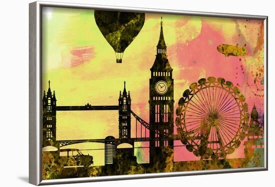 London City Skyline-NaxArt-Framed Art Print