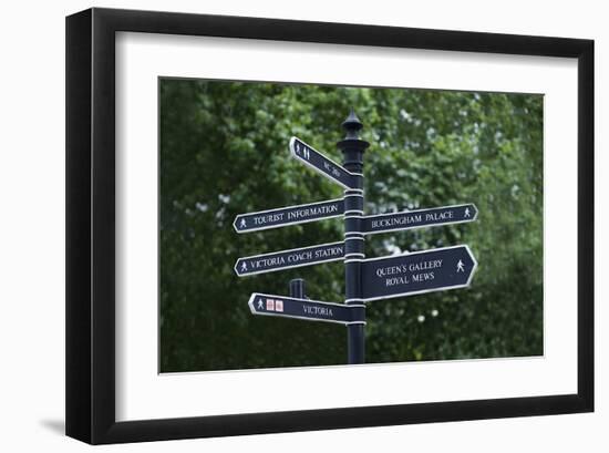 London City Street Signs-null-Framed Art Print