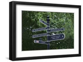 London City Street Signs-null-Framed Art Print