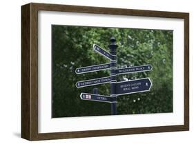 London City Street Signs-null-Framed Art Print