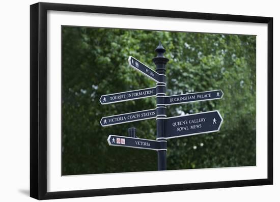 London City Street Signs-null-Framed Art Print