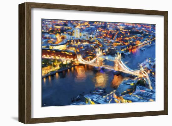 London Cityscape III - In the Style of Oil Painting-Philippe Hugonnard-Framed Giclee Print