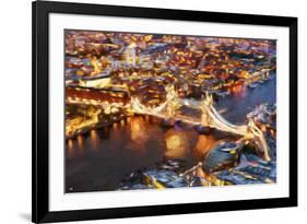 London Cityscape IV - In the Style of Oil Painting-Philippe Hugonnard-Framed Giclee Print