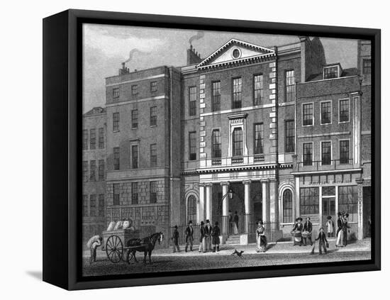London Coal Exchange-Thomas H Shepherd-Framed Stretched Canvas