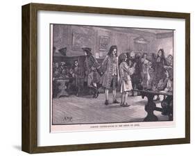 London Coffee-House in the Reign of Anne Circa Ad 1710-Henry Marriott Paget-Framed Giclee Print