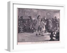 London Coffee-House in the Reign of Anne Circa Ad 1710-Henry Marriott Paget-Framed Giclee Print