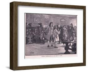 London Coffee-House in the Reign of Anne Circa Ad 1710-Henry Marriott Paget-Framed Giclee Print