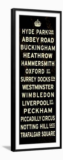 London Crown Sign-null-Framed Art Print