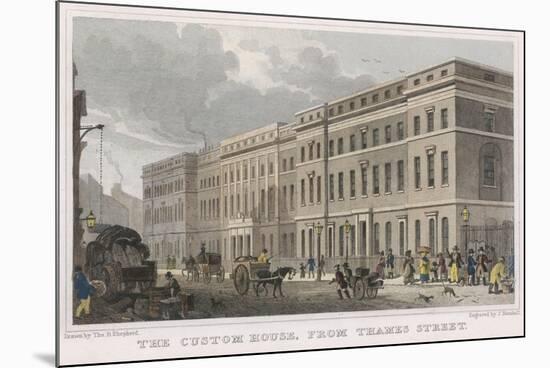 London Custom House-Thomas H Shepherd-Mounted Premium Giclee Print