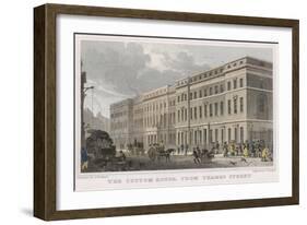 London Custom House-Thomas H Shepherd-Framed Art Print