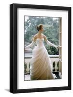 London Debutante Julia Williamson on Balcony of Hyde Park Hotel, London, 1957-Mark Kauffman-Framed Photographic Print