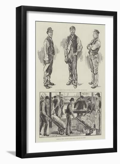 London Dock Strike of 1889-William Douglas Almond-Framed Premium Giclee Print