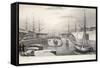 London Docks-Thomas Hosmer Shepherd-Framed Stretched Canvas