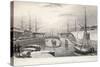 London Docks-Thomas Hosmer Shepherd-Stretched Canvas