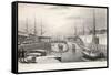 London Docks-Thomas Hosmer Shepherd-Framed Stretched Canvas