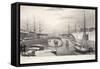 London Docks-Thomas Hosmer Shepherd-Framed Stretched Canvas