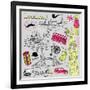 London Doodles-Alisa Foytik-Framed Art Print