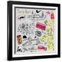 London Doodles-Alisa Foytik-Framed Art Print