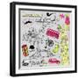 London Doodles-Alisa Foytik-Framed Art Print