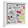 London Doodles-Alisa Foytik-Framed Art Print