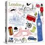 London Doodles-Alisa Foytik-Stretched Canvas