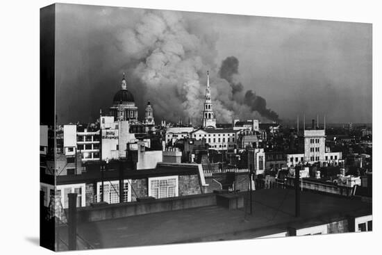 London During Blitz, September 1940-null-Stretched Canvas